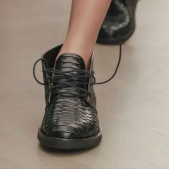 Stuart Weitzman Shoes - Melissa x Baja East Women's Desert Chukka Boot Black Size EU 38